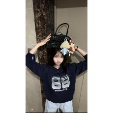 批发美式复古<b class='q'>印花</b>斜肩卫衣女秋冬宽松上衣