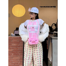 韩版纯棉正肩印花修身短袖T恤