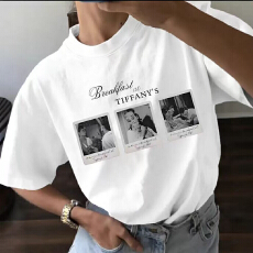 批发韩版纯棉圆领短袖<b class='q'>t</b><b class='q'>恤</b>女<b class='q'>印花</b>上衣