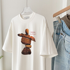 批发韩版纯棉圆领短袖<b class='q'>t</b><b class='q'>恤</b>女<b class='q'>印花</b>上衣