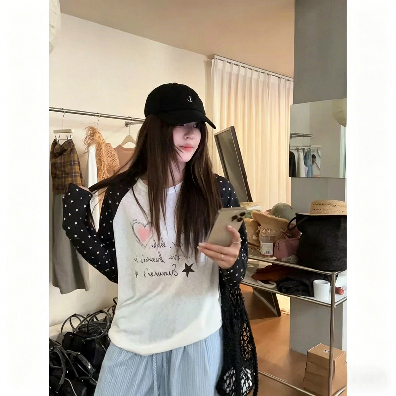 광저우 라이 경기 서울 눈꽃 얼음 차가운 면 165 그램 헝겊 차가운 미끄러짐 긴팔 자외선 차단 블라우스