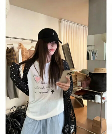 광저우 라이 경기 서울 눈꽃 얼음 차가운 면 165 그램 헝겊 차가운 미끄러짐 긴팔 자외선 차단 블라우스