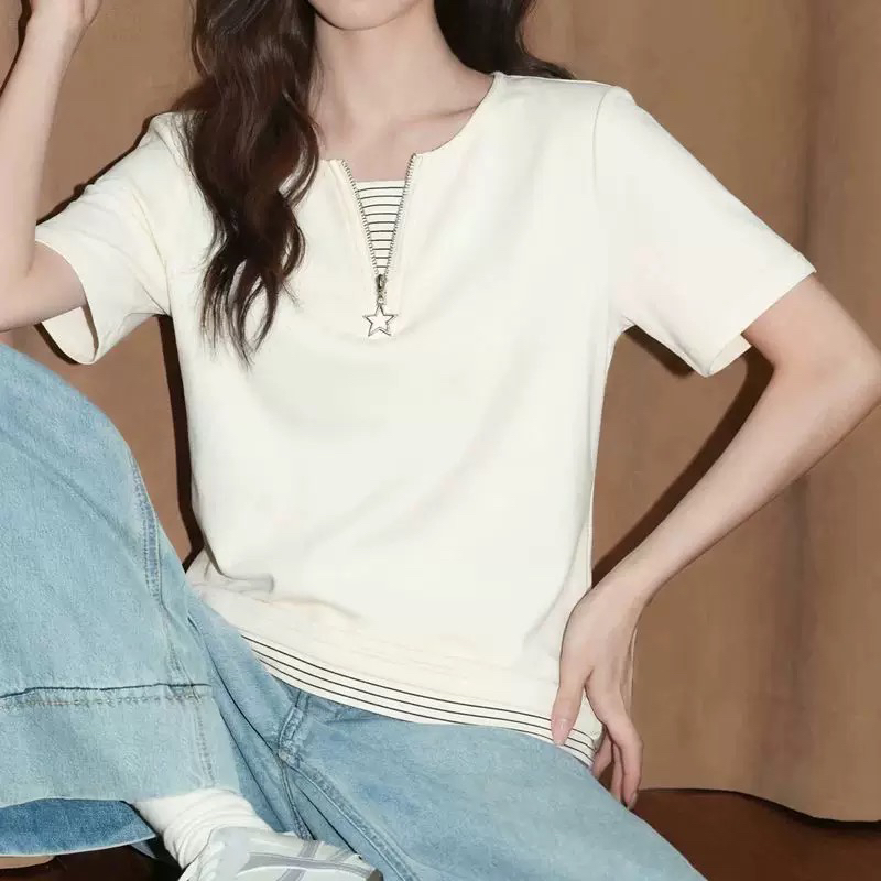 광저우 원단 남자 바 면 반팔 맨위