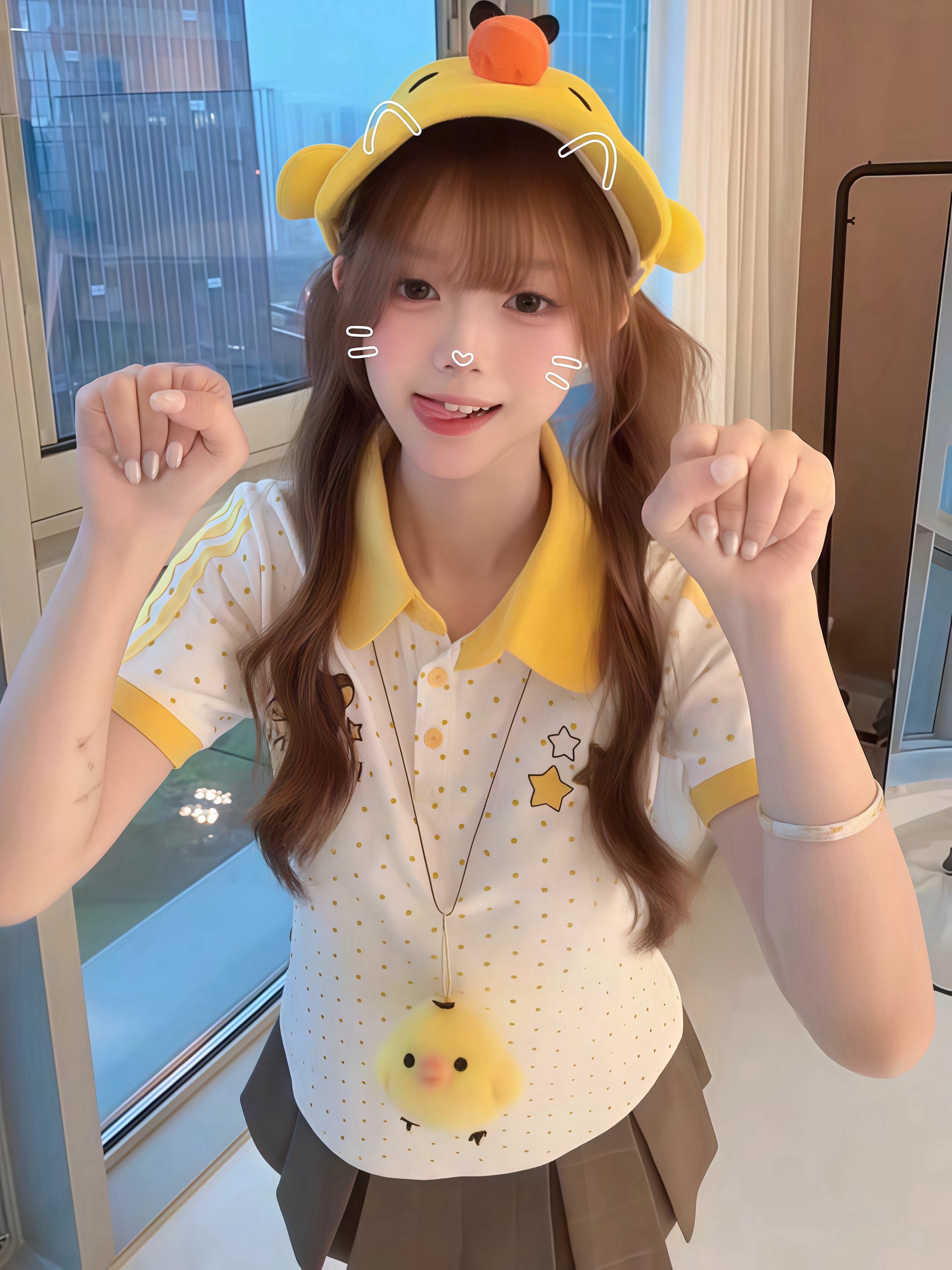 원본 벨트 오리 오리 자수 네리 가게 천 40 220 그램 92 면 8 암모니아 Lun 반팔 티셔츠