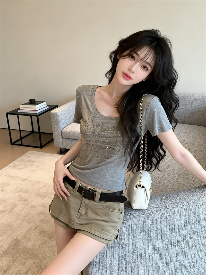 와 사고 방식 사람들 면 260 그램 이후 패키지 칼라 반팔 몸매 가꾸기 맨위 핫픽스 u 칼라 티셔츠 새로운