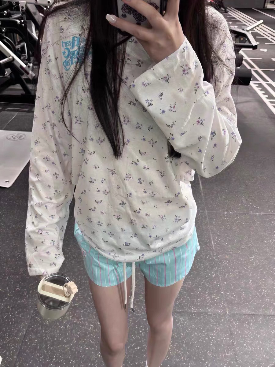 광저우 원단 눈꽃 면 프린트 맨위