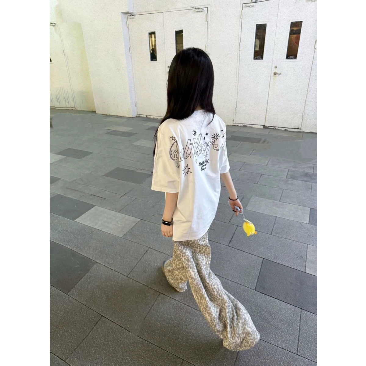 자수 네리 가게 천 순면 220 그램 반팔 티셔츠