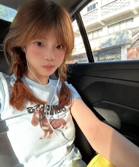 아메리칸 레트로 긍정적 인 어깨 라운드 넥 프린트 반팔 티셔츠