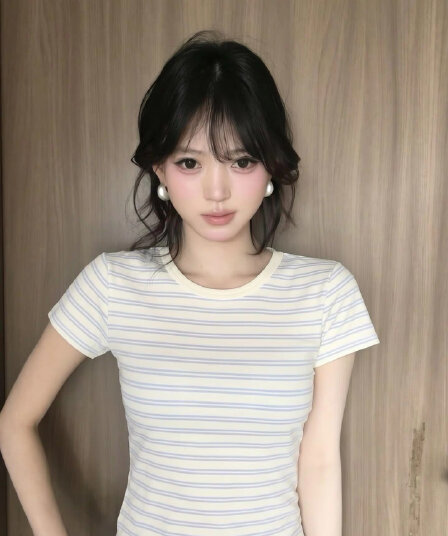 경관 그림 리브 순면 원본 원단 티셔츠 몸매 가꾸기 반팔 맨위