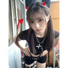 批发美式复古印花短袖T恤女2026夏季<b class='q'>街头</b>百搭辣妹短款上衣