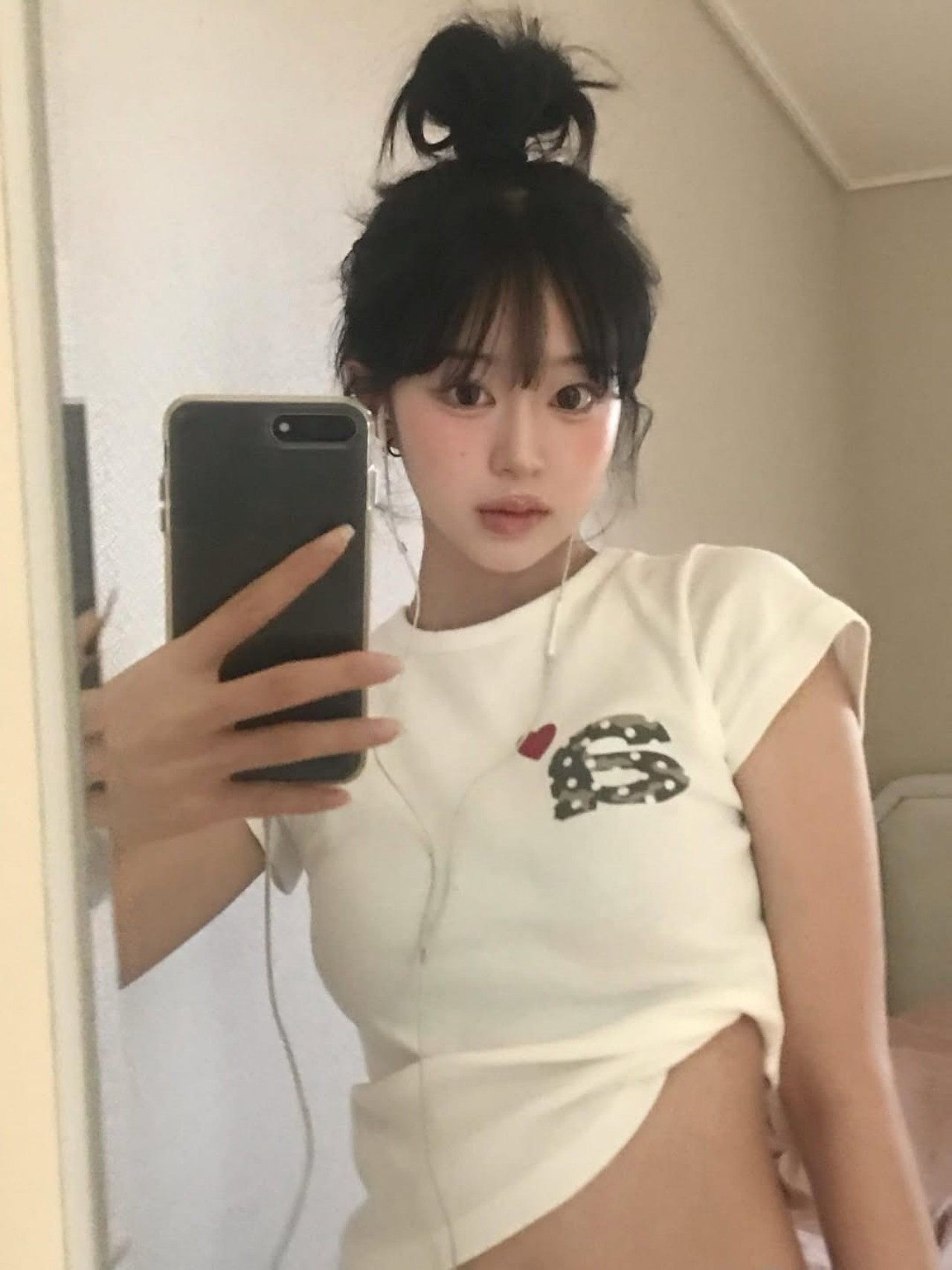 아메리칸 레트로 높음 거리 반팔 티셔츠 여성 여름 프린트 알파벳 핫걸 바람 몸매 가꾸기 패션 맨위