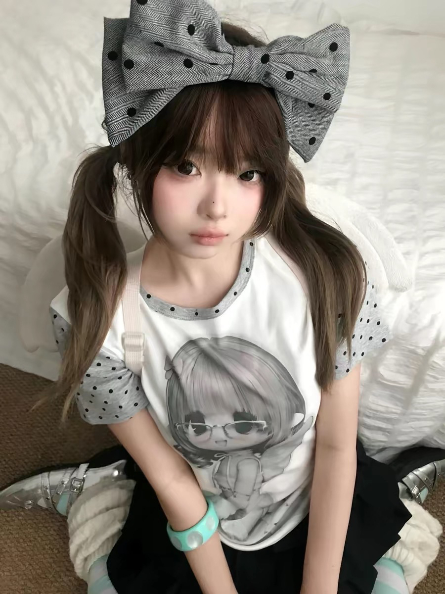 직분사 비 고무 인쇄 원본 패치워크 40 220 그램 92 면 8 암모니아 Lun 반팔 티셔츠