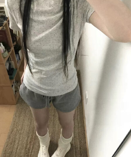 프린트 사람들 면 260 그램 반팔 티셔츠