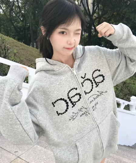 얇은 스타일 털이 있는 좋은 품질 솜씨 자수 순수한 Mianhua 면 후드 티 스웨터