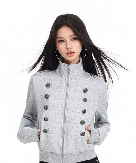 아메리칸 스탠드 칼라 재킷 남자 여자 봄 가을 조수 브랜드 다용도 루즈핏 캐주얼 재킷 고급 센스 악당 잘 생긴 운동