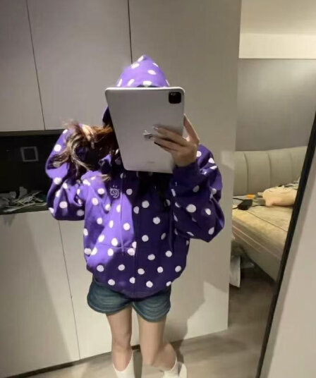 순수한 Mianhua 면 복합 자수 후드 지퍼 재킷 후드티