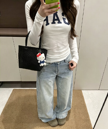 원본 것 순면 220 그램 40 몸매 가꾸기 프린트 라운드 칼라 긴팔 티셔츠