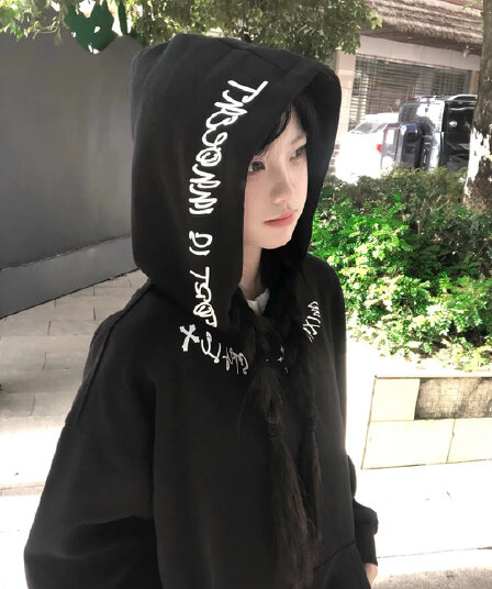 얇은 스타일 순수한 Mianhua 면 복합 프린트 후드티