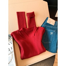 批发<b class='q'>实拍</b>设计感镂空显锁骨打底衫女秋冬辣妹交叉挂脖内搭毛衣针织上衣