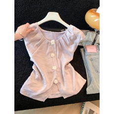 批发实拍2026夏季新款开叉收腰显瘦上衣<b class='q'>无袖</b>背心气质温柔法式<b class='q'>雪纺衫女</b>