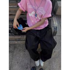 批发纯棉精梳紧密230克夏季新款<b class='q'>印花</b>短袖T恤