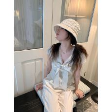 批发法式蝴蝶结蕾丝花边条纹衬衫女2026年夏季新款高级感显瘦短袖上衣