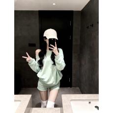 批发韩系早秋御姐风穿搭卫衣休闲宽松慵懒百搭<b class='q'>女</b>装<b class='q'>短裤</b>气质超好看裤子