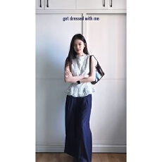 批发韩系千金穿搭荷叶边波点无袖背心女夏外穿收腰<b class='q'>显瘦</b>小上衣裤子套装