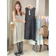 批发针织上衣中长款薄款百搭时尚款