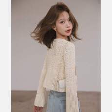 批发针织上衣<b class='q'>长袖</b>空调衫