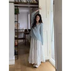 批发针织上衣长袖防晒衫百搭时尚款