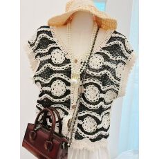 批发针织上衣薄款<b class='q'>夏</b>季百搭马甲民族风