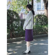 批发针织上衣长袖百搭时尚款