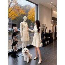 批发韩国漂亮独特温柔风韩<b class='q'>系</b>小众精致女士裙子约会清冷好看高级氛围感