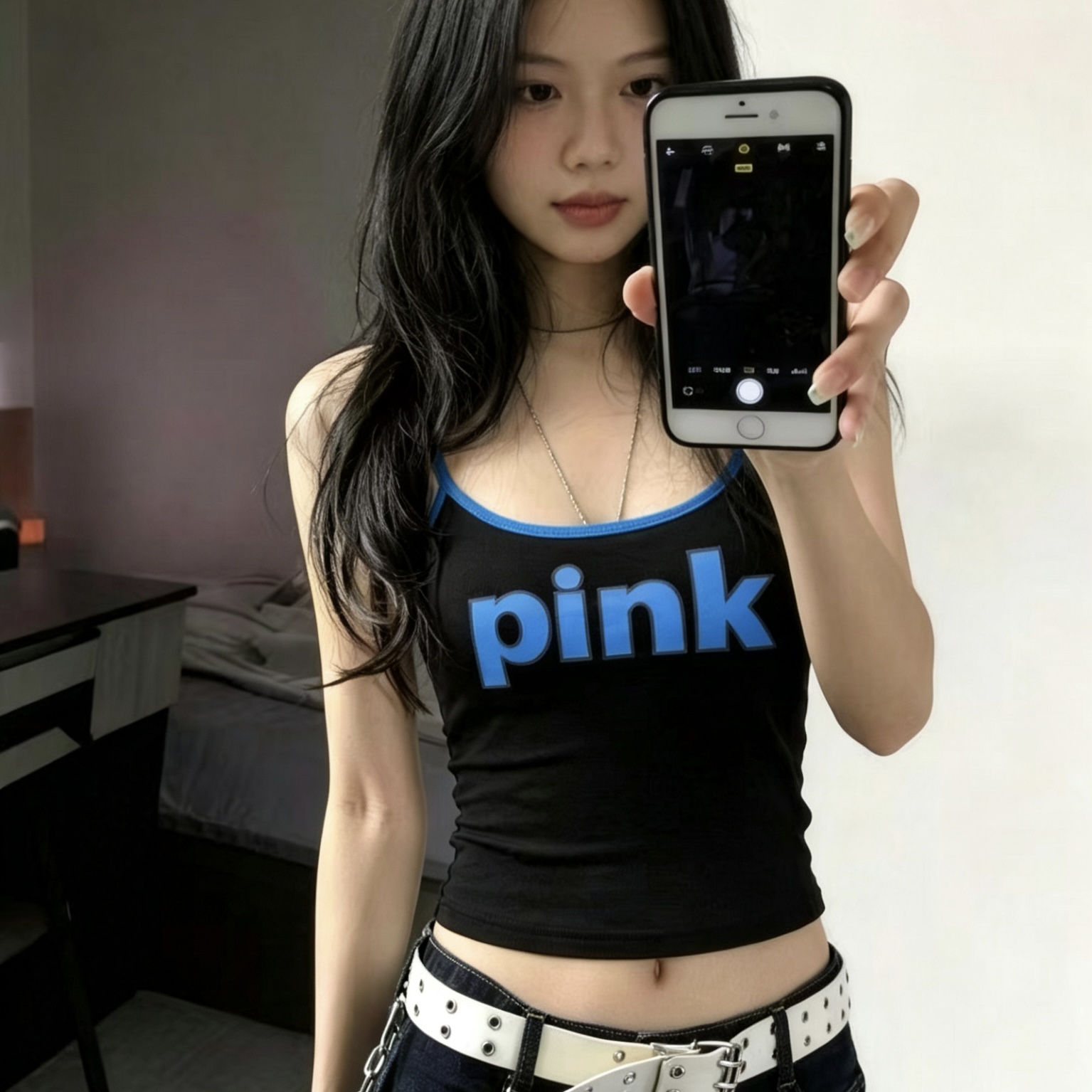 2026 여름 여성 의류 새로운 패션 핫걸 바람 몸매 가꾸기 슬림해 보이는 레오파드 무늬 캐미솔 작은 셔츠 켜기 벨트 가슴 패드