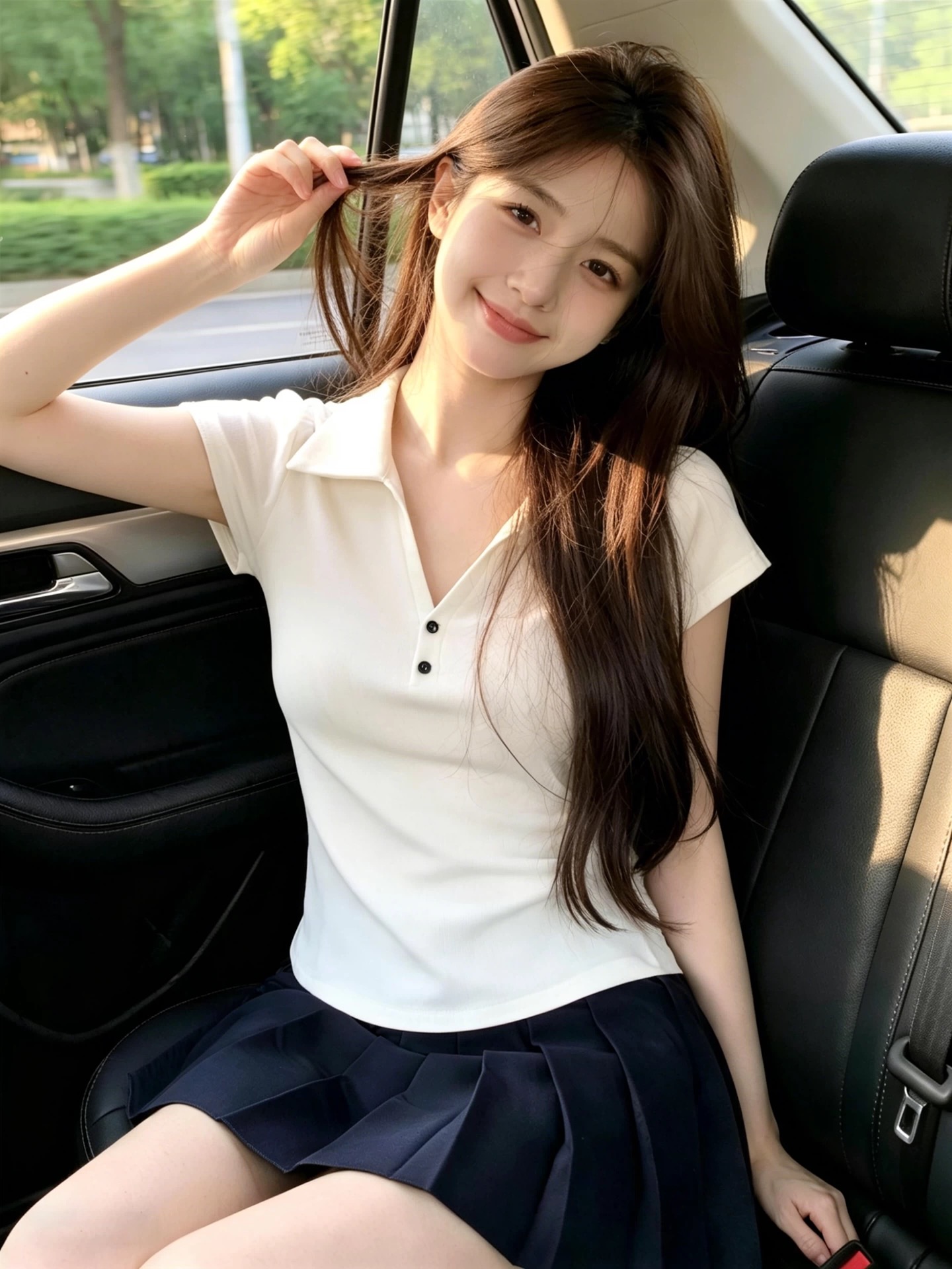 화이트 폴로 칼라 반팔 티셔츠 여성 2026 여름 한 부서 캐주얼 미니멀리즘 몸매 가꾸기 슬림해 보이는 기초 섹션 긍정적 인 어깨 의류