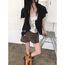 批发韩版ins木耳边系带亚麻防晒<b class='q'>衬衫女</b>夏季宽松薄款透气<b class='q'>长袖</b>上衣外套
