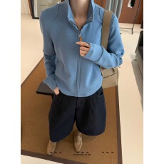 立领拉链开衫卫衣外套女秋冬新款多巴胺色休闲上衣女