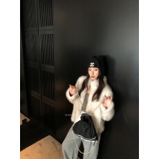 批发崇福衫韵“万年八代”仿狐狸毛环保皮草贵气显瘦韩系外套短款