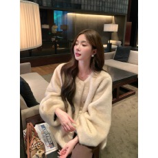 批发2025新款秋冬中古风环保水貂<b class='q'>短</b>款貂皮大衣毛毛皮草<b class='q'>外套女</b>韩版宽松