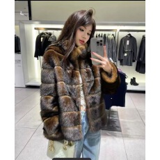 批发BerryMM 巴赫旧约！小富婆的超真毛中古仿貂绒皮草大衣毛毛外套