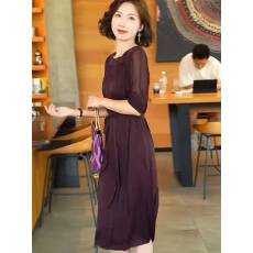 批发网红气质时尚高端大气轻熟风减龄女士中长款爆款遮肉显瘦<b class='q'>连衣裙</b>