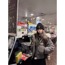 批发CEEYOU毛领连帽95白鸭绒派克羽绒服女海鸥灰冬季保暖新款