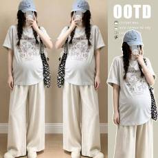 -实拍孕妇夏装T恤上衣