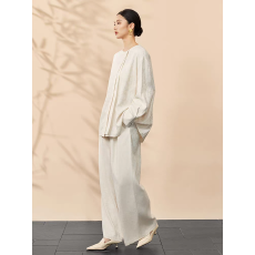 批发HECO霜降无痕今年新款梧桐裤子女时尚洋气时髦轻奢高级感宽松