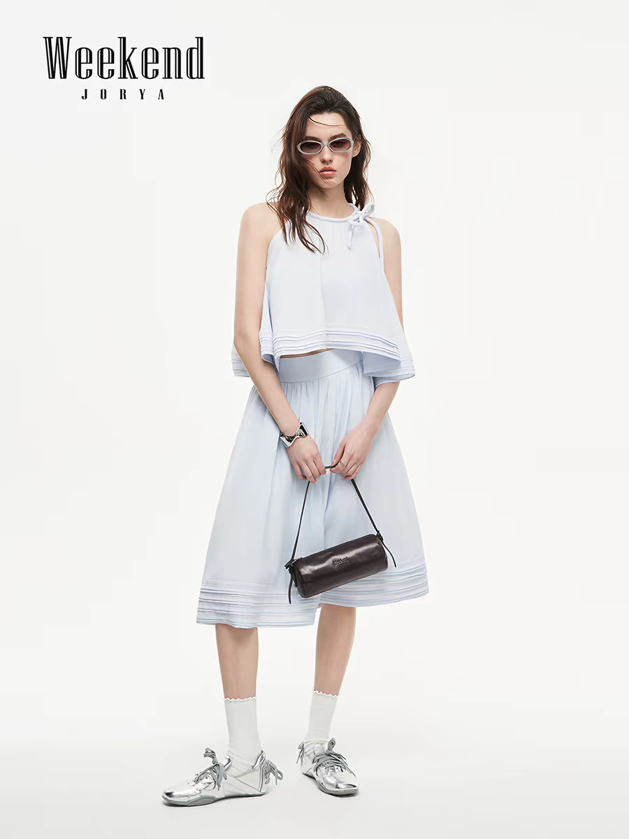 쇼핑몰 같은 단락 26 여름 새로운 행침 목 진자 나비 매듭 예쁜 민소매 맨위 10 치마