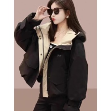 批发2026秋冬保暖时尚小个子工装派克棉服女秋冬宽松加厚棒球服潮