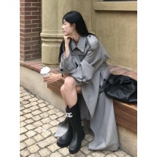 批发2026秋季新款中<b class='q'>长款</b>气质英伦风衣<b class='q'>女</b>小个子韩系ins<b class='q'>西装</b>外套潮