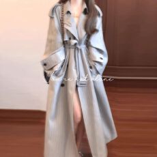 批发2026秋季新款中<b class='q'>长款</b>洋气英伦风衣<b class='q'>女</b>小个子韩系ins<b class='q'>西装</b>外套潮