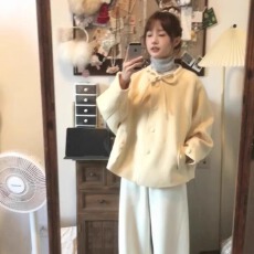 批发有货<b class='q'>短款</b>毛呢外套女2024新款小个子秋冬高级感气质呢子大衣